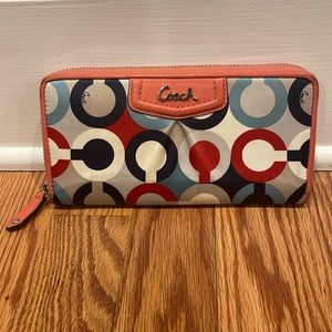Coach Accordion Zip Wallet